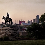 KC Scout & Skyline at Dusk