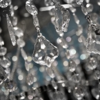 Kansas City River Market - Chandelier BW