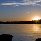 Sunset at Clinton Lake