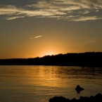 Sunset at Clinton Lake