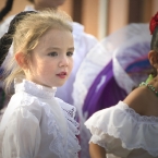 Dancers at Mattie Rhodes' Day of the Dead Festival
